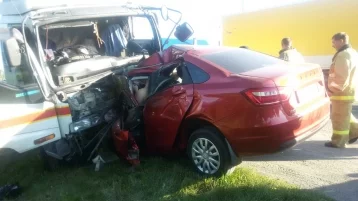 Фото: На кузбасской трассе произошло смертельное ДТП с грузовиком 1
