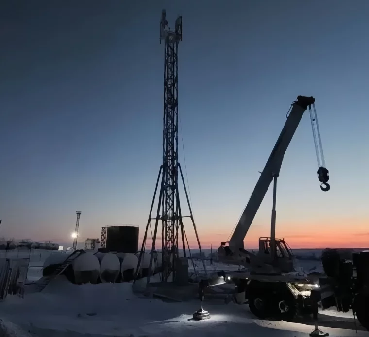 Работы не прекращались даже в период полярной ночи