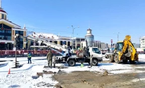 «Ведётся подготовка к укладке рельсов»: Сергей Кузнецов рассказал о работах по строительству трамвайного кольца в Новокузнецке