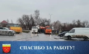 Двое суток потребовалось для ликвидации коммунальной аварии в Гурьевске
