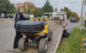 Пьяный кемеровчанин катался по городу на квадроцикле