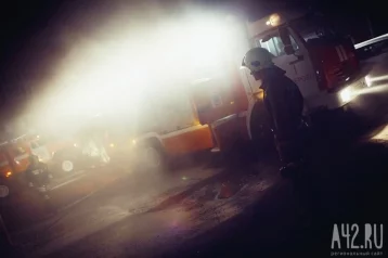 Фото: Ночью в Кемерове горели гараж, автомобиль и надворные постройки 1