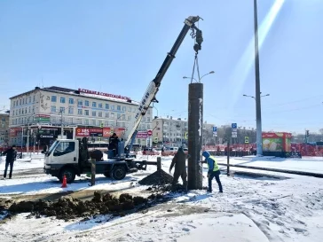 Фото: «Ведётся подготовка к укладке рельсов»: Сергей Кузнецов рассказал о работах по строительству трамвайного кольца в Новокузнецке 2
