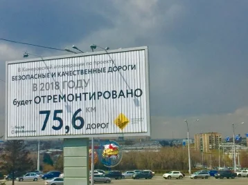 Фото: В Кемерове устанавливают билборды с информацией о ремонте дорог 1