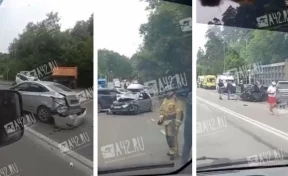 В полиции рассказали о ДТП с участием 27 машин на Логовом шоссе в Кемерове