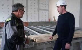 «Работы в активной фазе»: Дмитрий Анисимов рассказал о ходе капремонта бывшей школы №5 в Кемерове