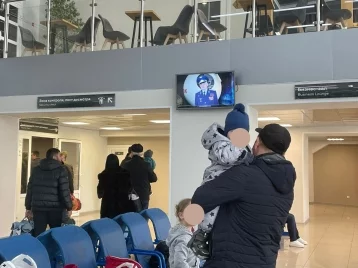 Фото: Лётчик-космонавт Борис Волынов обратился к пассажирам новокузнецкого аэропорта 1