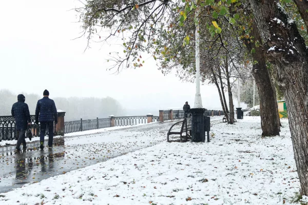 Ещё не зима: Кемерово в снегу