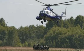 В Кузбассе десантирование спецназовцев с вертолёта Ми-8 сняли на видео