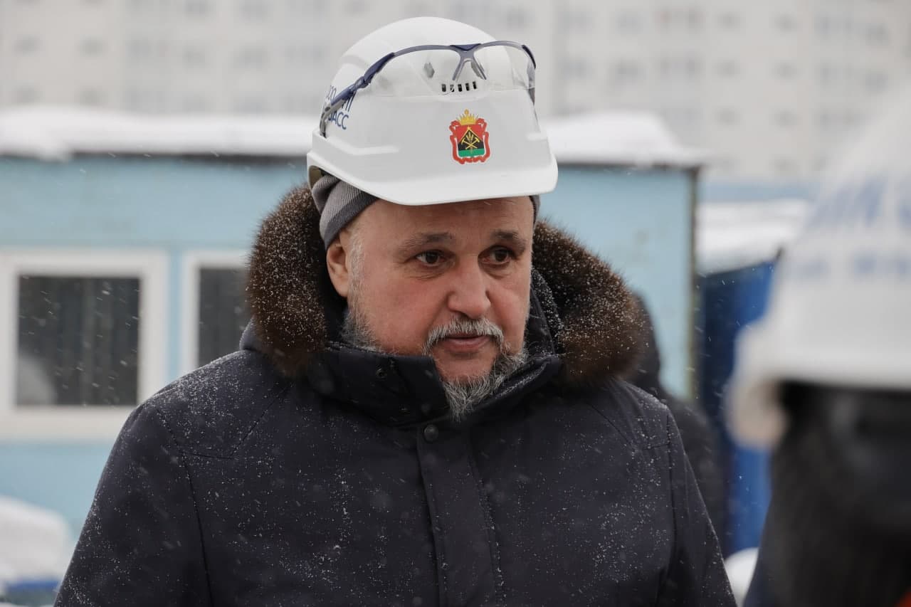 Готов на 65%: Сергей Цивилёв проинспектировал ход строительства спорткомплекса «Кузбасс-Арена»