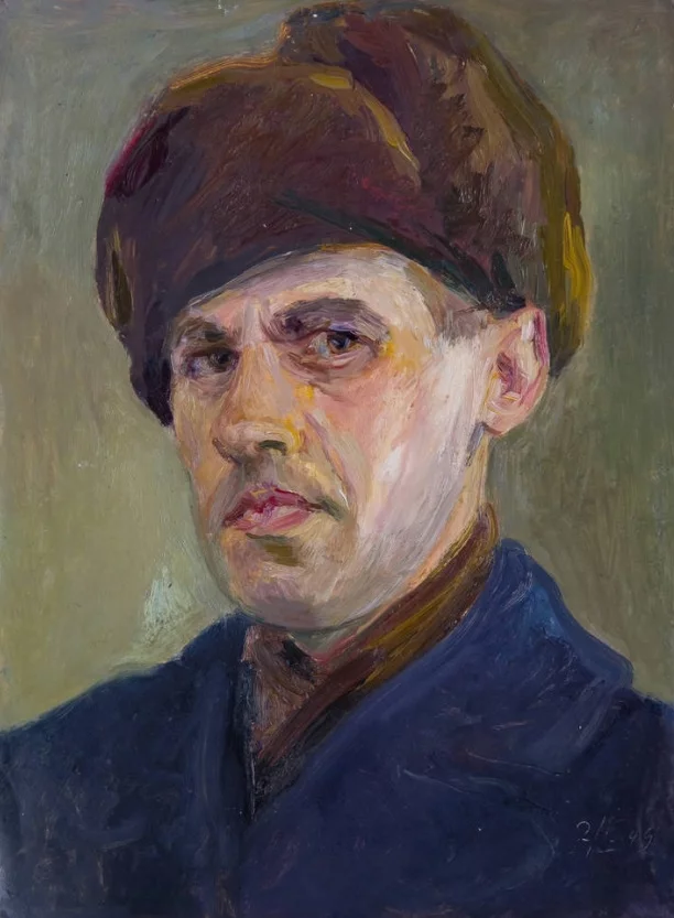 «Автопортрет в зимней шапке», 1949