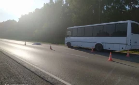 Автомобилист насмерть сбил водителя автобуса ПАЗ на дороге Новосибирск — Кемерово