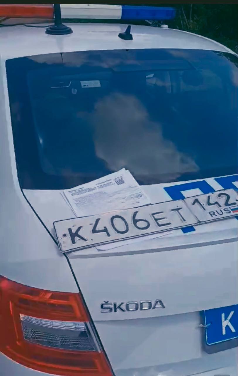В Кузбассе водитель грузовика прикрутил чужие номера и был пойман ГАИ