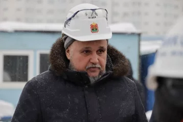 Фото: Готов на 65%: Сергей Цивилёв проинспектировал ход строительства спорткомплекса «Кузбасс-Арена» 1
