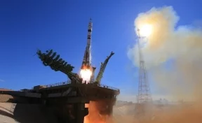 Украшенная хохломой ракета «Союз» стартовала с космодрома Байконур