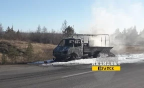 «Газель» с реквизитом кемеровского театра сгорела по дороге на фестиваль в Братск