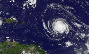 В NASA показали снимок мощнейшего урагана «Ирма» из космоса