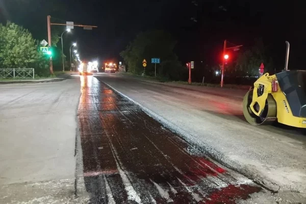 В Кемерове дорожники приступили к асфальтированию улицы Нахимова