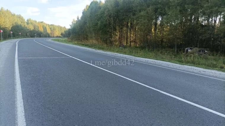 Фото: Один человек погиб в ДТП в Яшкинском округе: машина слетела с дороги 2