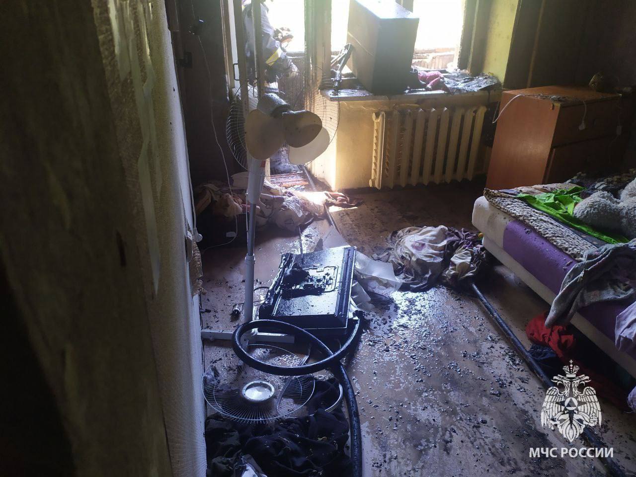 В Удмуртии четырёхлетний ребёнок устроил пожар в чужой квартире