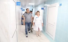 «Закончат к 1 сентября»: Илья Середюк проверил, как идёт капремонт в поликлинике №5 в Кемерове