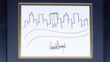 Фото: Рисунок Трампа ушёл с молотка почти за 30 000 долларов 1