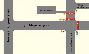 В Кемерове на две недели закроют перекрёсток Марковцева — Строителей