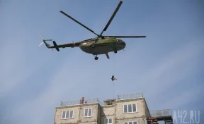 Под Кемеровом летал вертолёт со спецназом