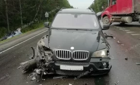 На автодороге Кемерово — Топки произошло тройное ДТП с BMW
