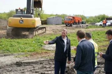 Фото: Мэр Кемерова показал ход строительства продолжения Комсомольского проспекта 1