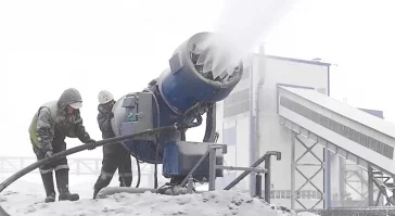 Фото: Разрез «Берёзовский» впервые в Кузбассе применил снегогенераторы для пылеподавления на обогатительной фабрике (видео)  2