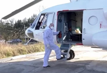 Фото: Глава Мариинского района показал на видео, как работает первый борт санавиации 1