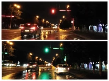Фото: В Кемерове появилась экспериментальная подсветка светофоров 1