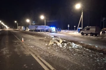 Фото: На трассе в Калужской области произошло ДТП с пятью грузовиками, есть пострадавшие 1