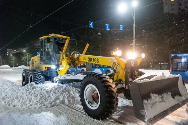 Ночью на улицы Кемерова выйдут 113 единиц снегоуборочной техники