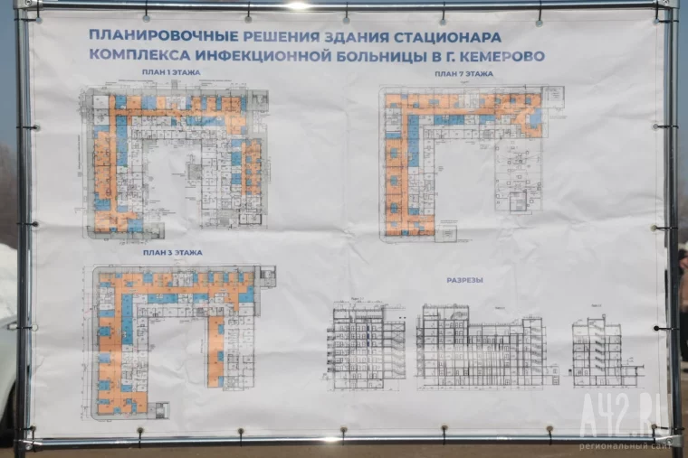 Фото: В Кемерове забили первую сваю на строительстве стационара инфекционной больницы 7