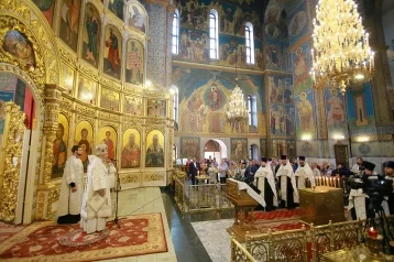 Фото: В Знаменском соборе Кемерова прошла панихида о погибших на пожарах 1