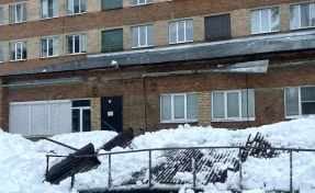 Один человек погиб при обрушении козырька больницы в Тамбовской области