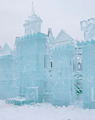 Открытие снежного городка на площади Советов в Кемерове