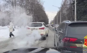 В Новокузнецке водителя, едва не сбившего пешехода, нашли и наказали