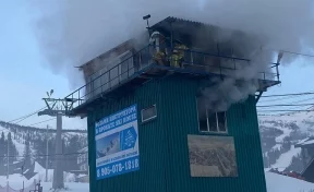 Власти назвали причину пожара в помещении бугельной дороги в Шерегеше
