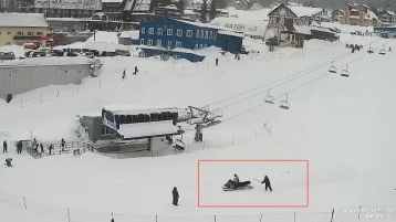 Фото: Суд арестовал водителя снегохода, который в нижнем белье выехал на горнолыжную трассу в Шерегеше 1