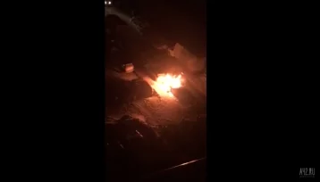 Фото: Ночной пожар в иномарке в Кемерове попал на видео 1