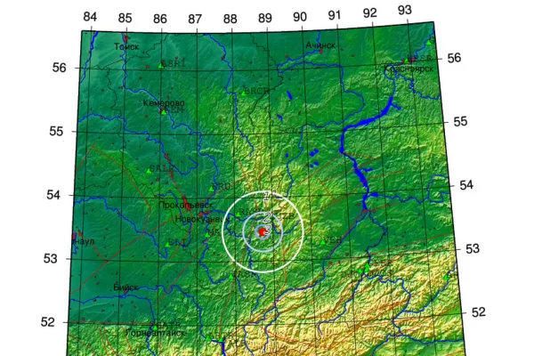 На юге Кузбасса утром 15 апреля произошло землетрясение