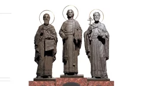 Власти рассказали, когда в Кузбассе появится трёхметровая скульптура святых мучеников Гурия, Самона и Авива
