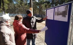 В Кемерове началась подготовка к установке крытого модуля спортшколы в Рудничном бору