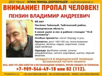 Фото: В Кузбассе продолжают искать пропавшего в июне пенсионера 1