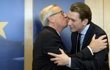 Фото: Будущий канцлер Австрии отказался целоваться с главой Еврокомиссии 1
