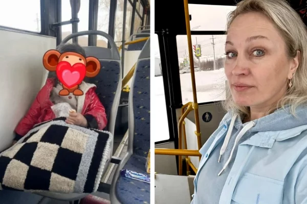 В Новокузнецке водитель автобуса нашла сбежавшую из дома 4-летнюю девочку