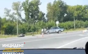 Мотоциклист погиб в ДТП на кузбасской трассе